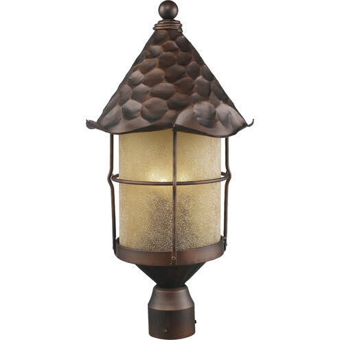 Rustica 3 Light 23.5 inch Antique Copper Outdoor Post Light