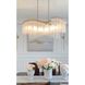 Victoria 6 Light 41 inch Golden Silver Linear Pendant Ceiling Light