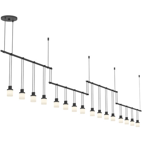 Suspenders LED 136 inch Satin Black Pendant Ceiling Light