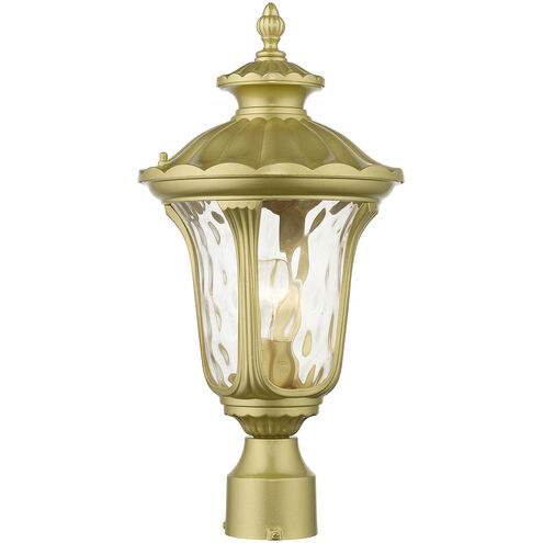 Oxford 1 Light 19 inch Soft Gold Outdoor Post Top Lantern, Medium
