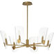 Armory 6 Light 28.5 inch Natural Aged Brass Chandelier Ceiling Light