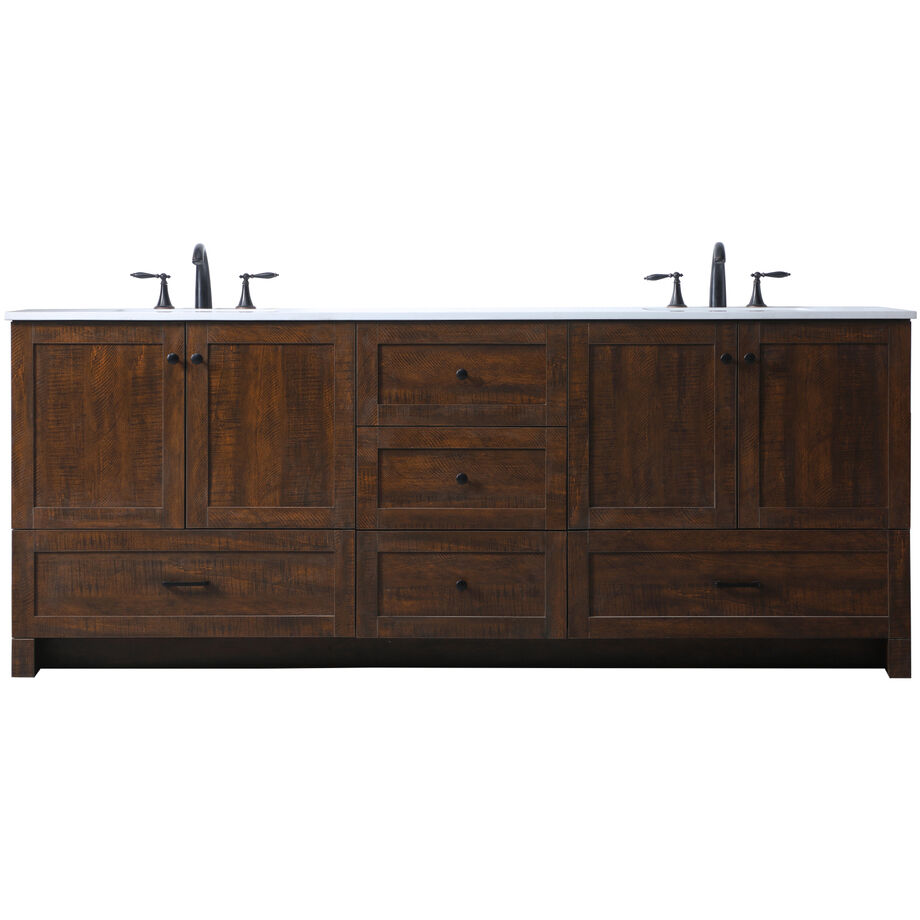 Soma 84 X 19 X 34 inch Expresso Vanity Sink Set