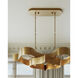 Grand Lotus 6 Light 50.5 inch Antique Gold Leaf Chandelier Ceiling Light