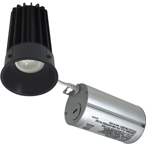M2 Black Recessed Downlight in 2700K, 900, Round Trimless