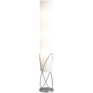 Internal 58 inch 40.00 watt Polished Chrome and Chrome Floor Lamp Portable Light