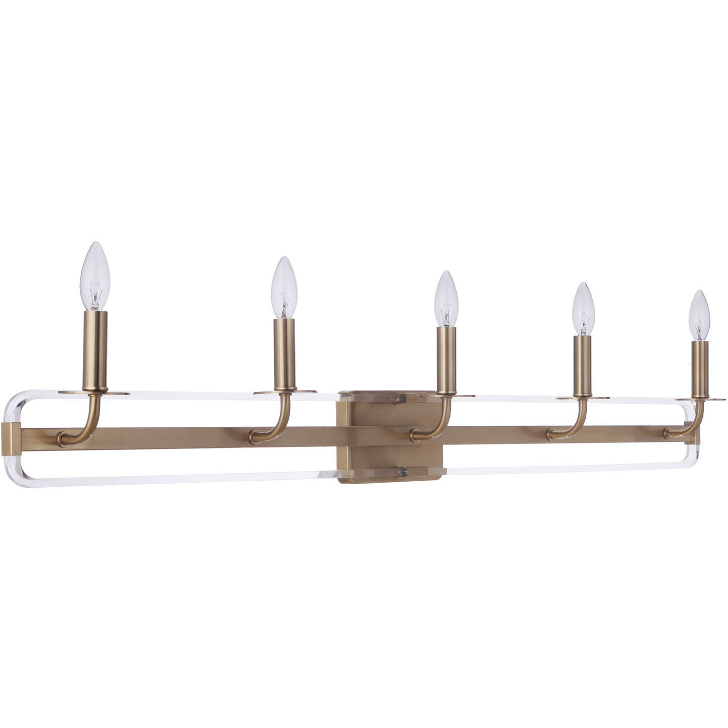 Graclyn 5 Light 45 inch Satin Brass Vanity Light Wall Light