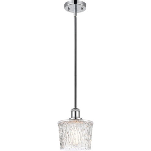 Ballston Niagra 1 Light 7 inch Polished Chrome Pendant Ceiling Light, Ballston