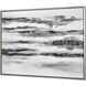 Patton Sound Gray with Black and Silver Framed Wall Art