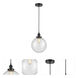 Edison Beacon LED 10 inch Matte Black Mini Pendant Ceiling Light