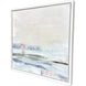 Calm Waters Blue and Green and Metallic and White Canvas, The Studio