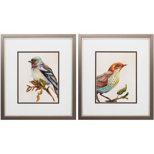 Florals Collection Orange Framed Art