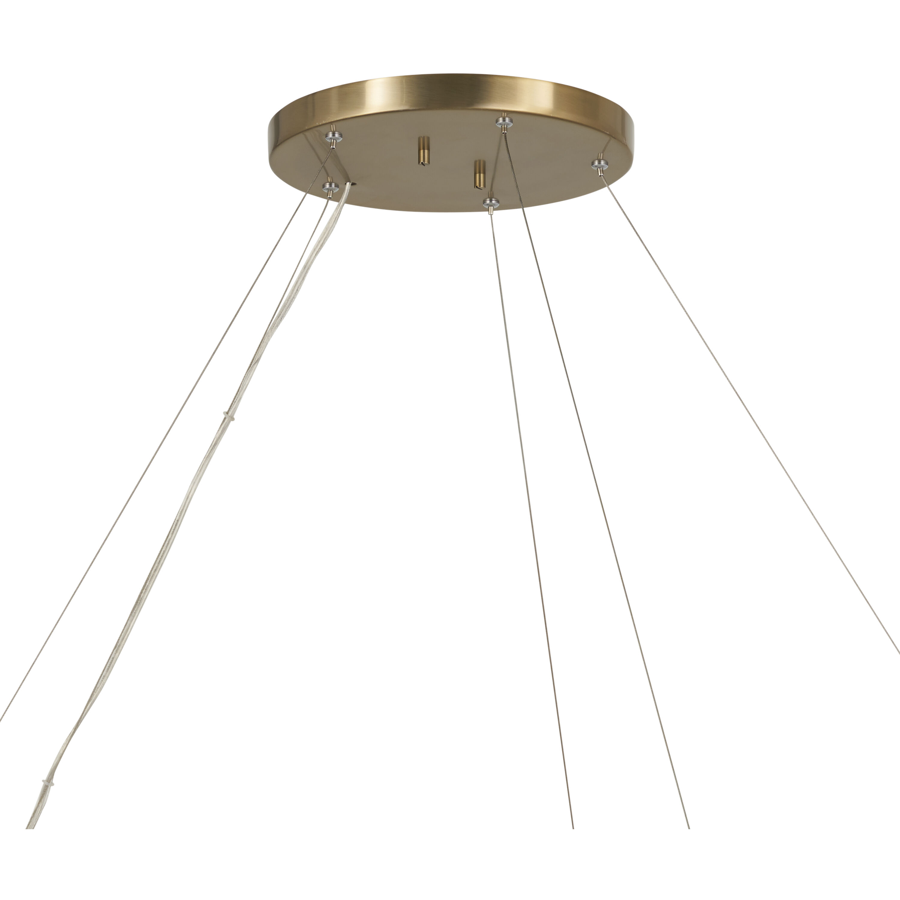 Rosalind 10 Light 50 inch Brushed Natural Brass Chandelier Ceiling Light