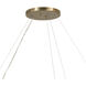 Rosalind 10 Light 50 inch Brushed Natural Brass Chandelier Ceiling Light