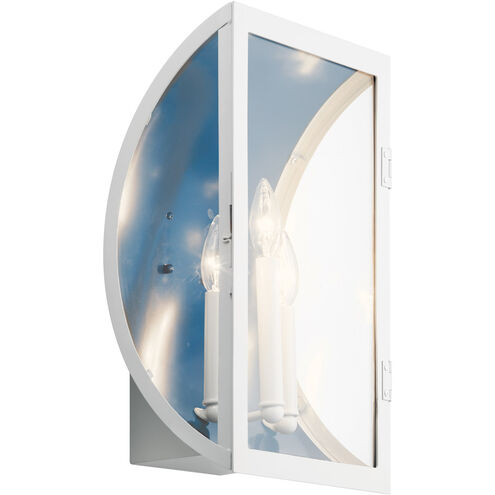 Narelle 3 Light 17 inch White Outdoor Wall, X-Large