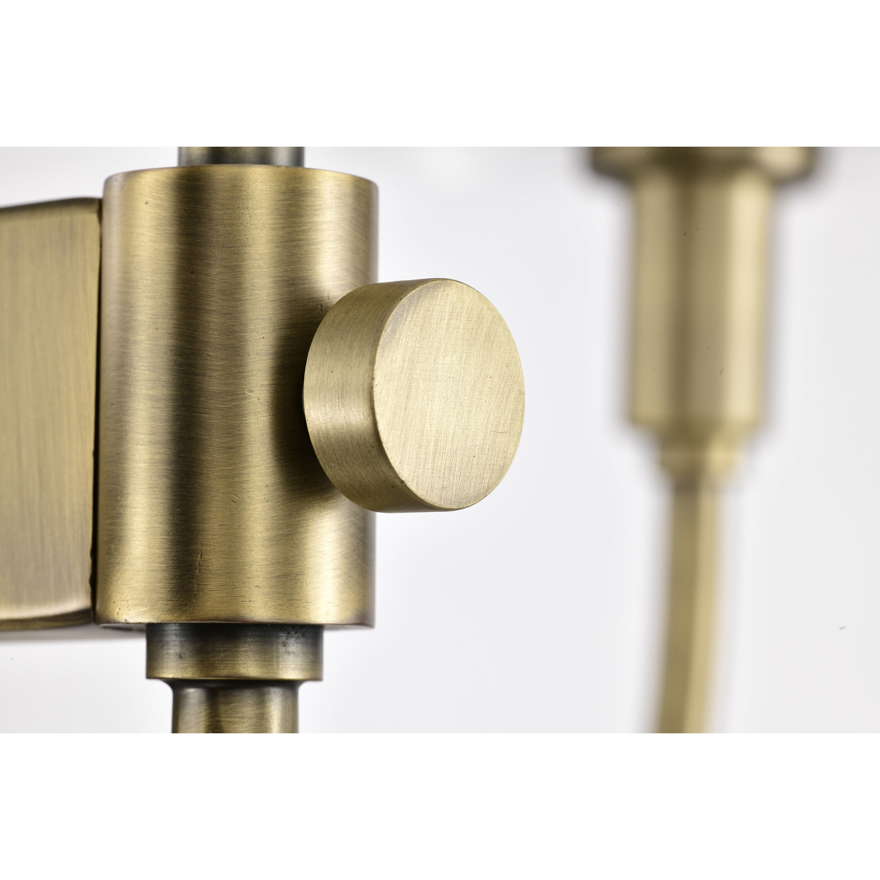 Brookside 6 Light 25 inch Vintage Brass Island Pendant Ceiling Light