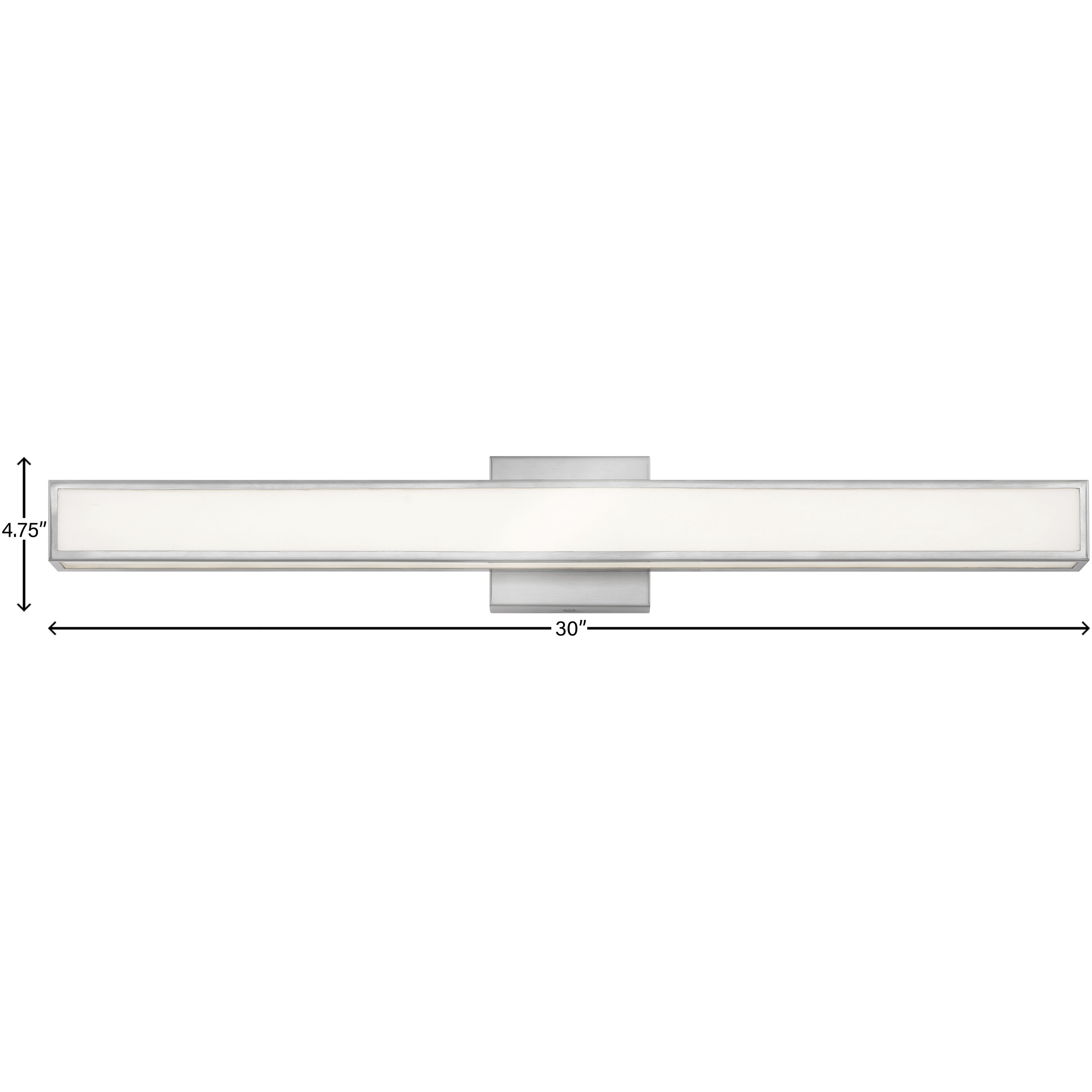 Alto LED 30 inch Brushed Nickel Vanity Light Wall Light, Vertical