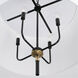 Beckham 4 Light 26 inch Glossy Black and Aged Brass Pendant Ceiling Light