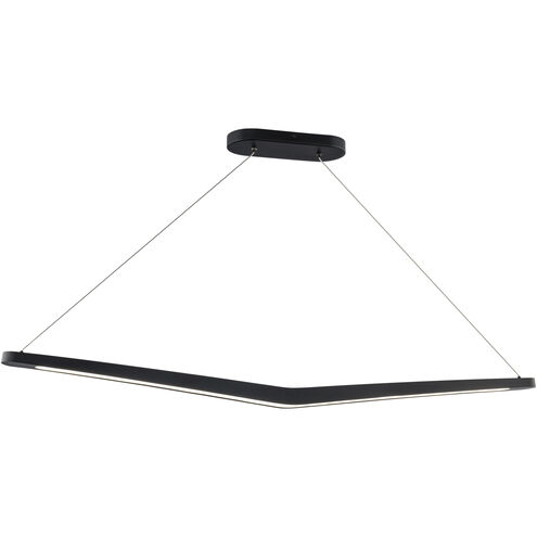Alleron Linear Pendant Ceiling Light in 4000K, Black, dweLED