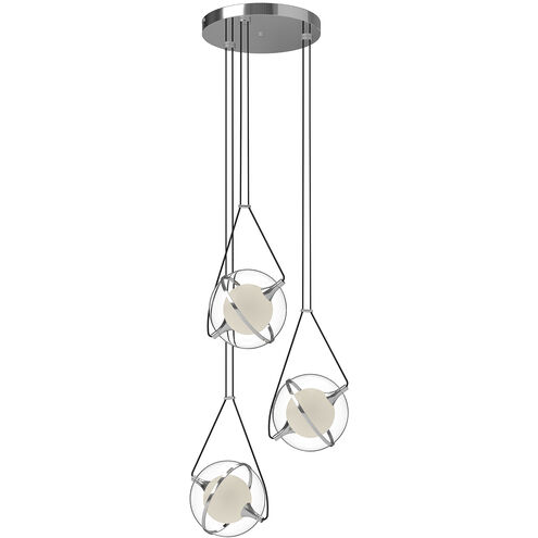 Aries 17.63 inch Chrome Chandelier Ceiling Light