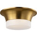AH by Alexa Hampton Sina 2 Light 14.75 inch Burnished Brass Flush Mount Ceiling Light