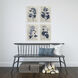 Pressed Flower Blue and White Framed Art