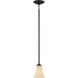 Treme 1 Light 5 inch Espresso with White Mini Pendant Ceiling Light