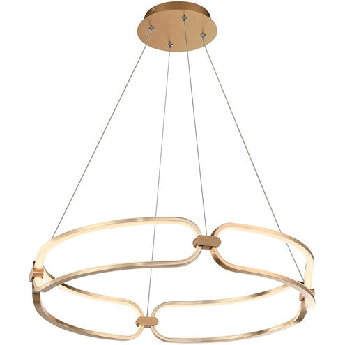 Charmed LED 24 inch Soft Gold Pendant Ceiling Light in 24in, dweLED