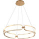 Charmed LED 24 inch Soft Gold Pendant Ceiling Light in 24in, dweLED