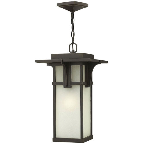 Manhattan LED 11 inch Oil Rubbed Bronze Outdoor Hanging Lantern