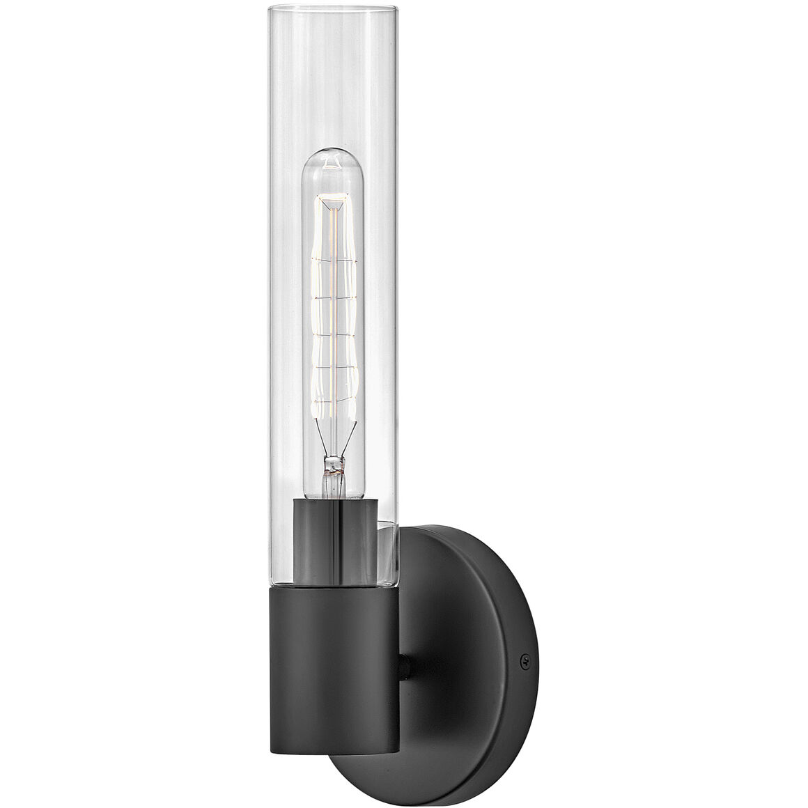 Shea LED 5.25 inch Black Bath Light Wall Light