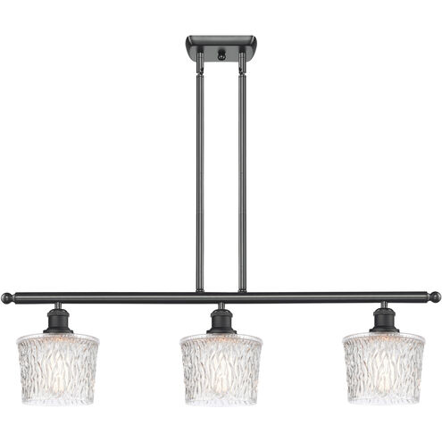Ballston Niagra 3 Light 36 inch Matte Black Island Light Ceiling Light, Ballston