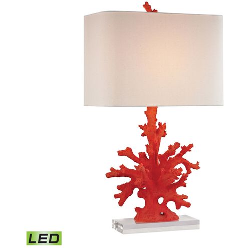 Red Coral 1 Light 16.00 inch Table Lamp