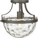 Quinn 1 Light 11 inch Oil Rubbed Bronze Semi-Flush Ceiling Light