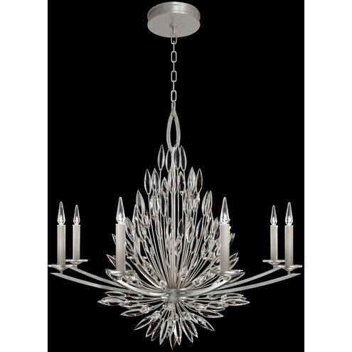 Lily Buds 8 Light 41 inch Silver Chandelier Ceiling Light