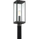 Westover 1 Light 21 inch Earth Black Outdoor Post Lantern