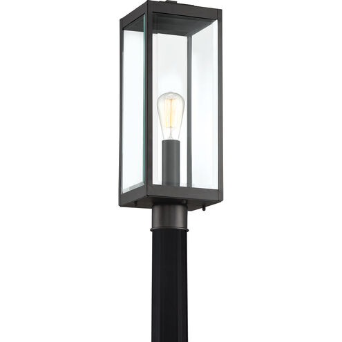 Westover 1 Light 21 inch Earth Black Outdoor Post Lantern