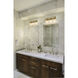 Fontaine 3 Light 24 inch Rubbed Brass Vanity Wall Light