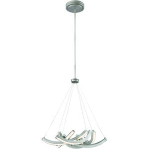 Swing Time LED 25 inch Brushed Silver Pendant Ceiling Light