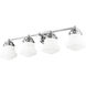 Vaughn 4 Light 31.5 inch Chrome Vanity Wall Light