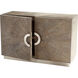 Volonte Weathered Oak And Stainless Steel Cabinet