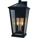 Devonshire 2 Light 21 inch Antique Brass Outdoor Wall Lantern in Aerolite