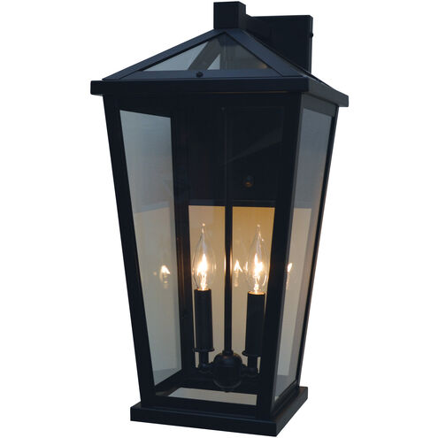 Devonshire 2 Light 21 inch Verdigris Patina Outdoor Wall Lantern in Aerolite