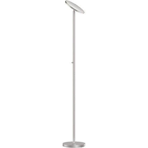 Modern 72 inch 30.00 watt Satin Nickel Decorative Floor Lamp Portable Light, Decorative