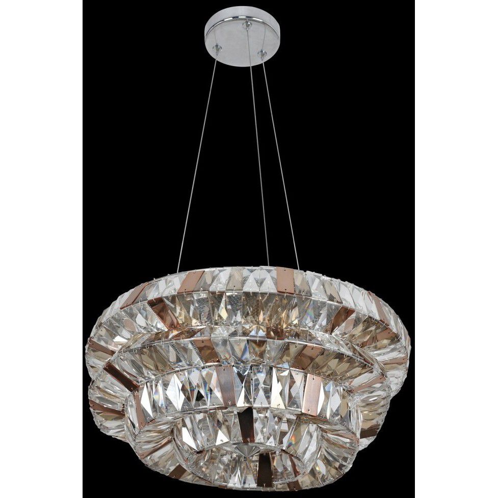 Gehry 6 Light 18 inch Chrome Pendant Ceiling Light