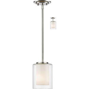 Willow 1 Light 6 inch Brushed Nickel Pendant Ceiling Light