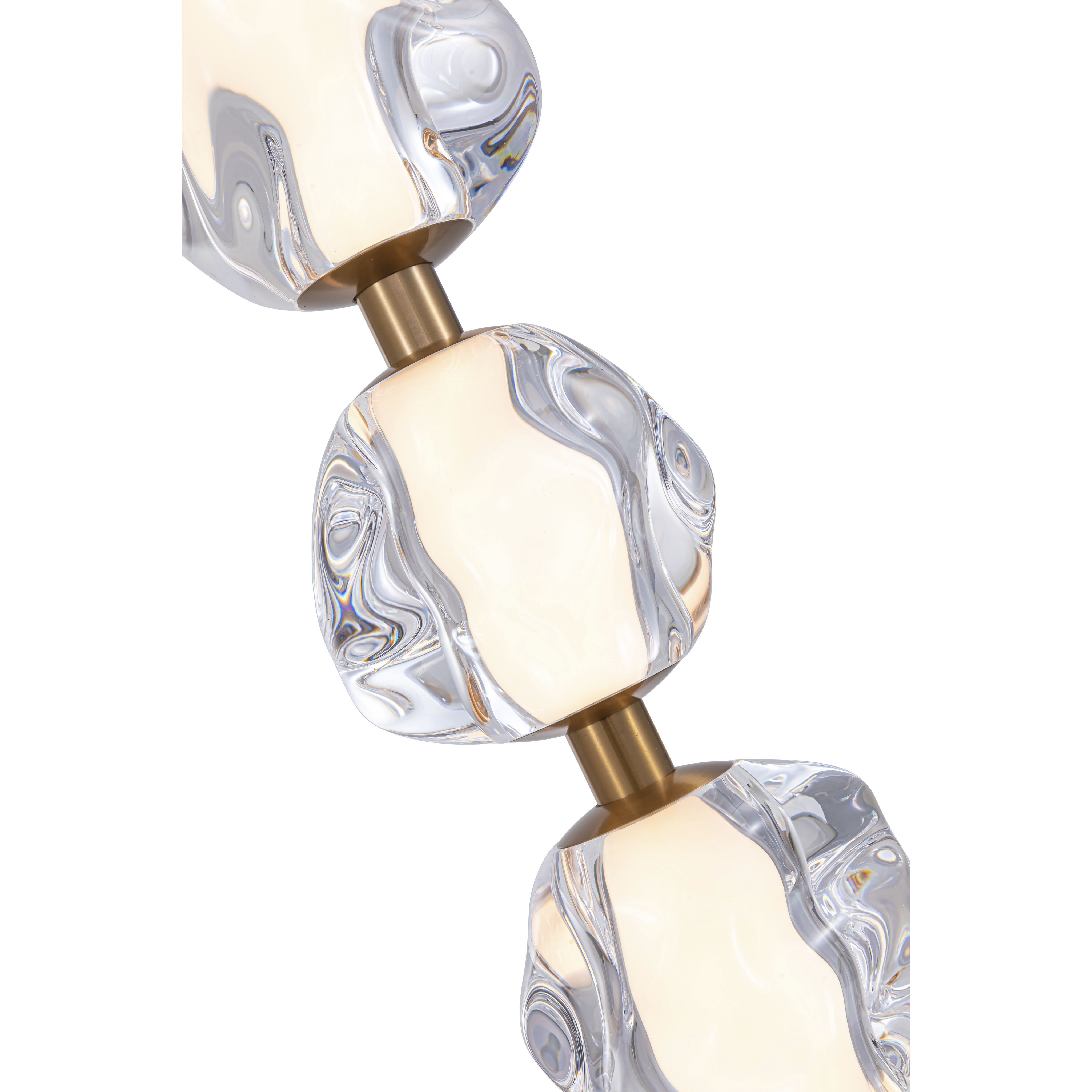 Jackie LED 6.3 inch Satin Brass Pendant Ceiling Light