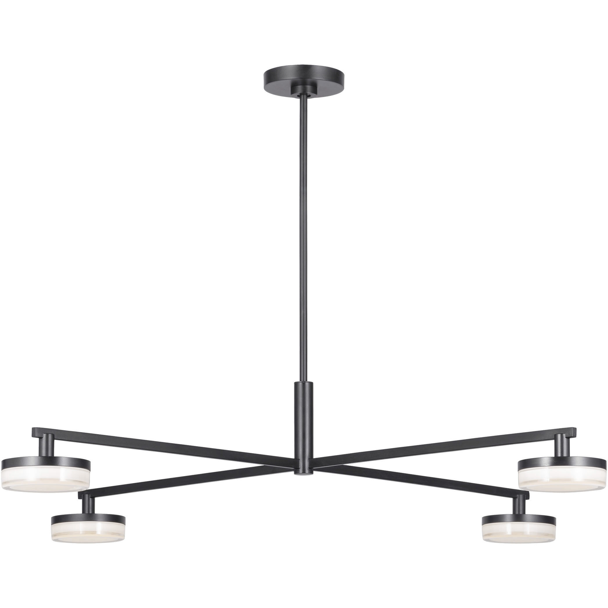 Sean Lavin Khan LED 34 inch Aged Iron Chandelier Ceiling Light