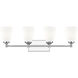 Oren 4 Light 31 inch Chrome Bath Vanity Light Wall Light