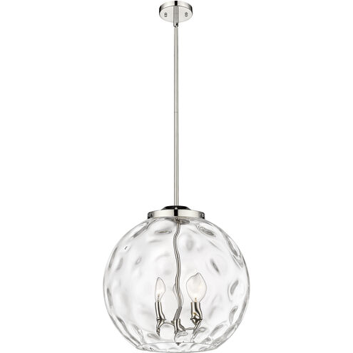 Ballston Athens Water Glass LED 15.75 inch Polished Nickel Statement Pendant Ceiling Light
