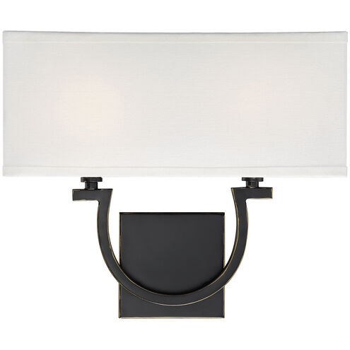 Rhodes 2 Light 14 inch Classic Bronze ADA Wall Sconce Wall Light, Essentials